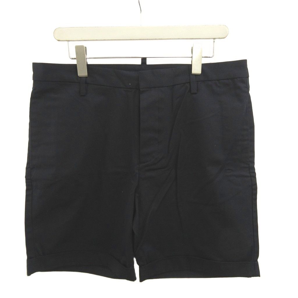 エンポリオアルマーニ EMPORIO ARMANI ショートパンツ 48 紺 ネイビー 無地 ローアップ /S37JYCN NP ■GY19