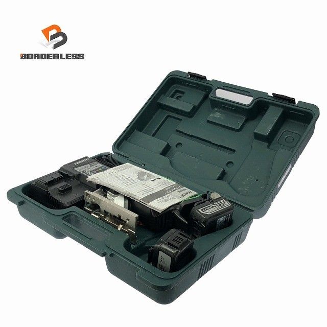 ☆中古品☆ HITACHI 日立工機 14.4V コードレスジグソー CJ14DSL バッテリー2個(3.0/6.0Ah)充電器+パーツ+ケース130890