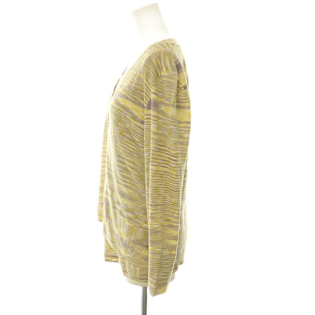 ミッソーニ MISSONI アンサンブル ボーダー ニット カシミヤ シルク混 44 イエロー パープル /DF ■GY40 ミッソーニ MISSONI アンサンブル ボーダー ニット カシミヤ シルク混 44 イエロー パープル /DF ■GY40