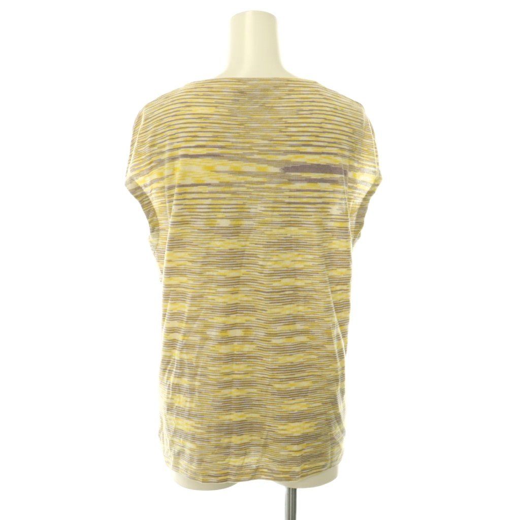 ミッソーニ MISSONI アンサンブル ボーダー ニット カシミヤ シルク混 44 イエロー パープル /DF ■GY40 ミッソーニ MISSONI アンサンブル ボーダー ニット カシミヤ シルク混 44 イエロー パープル /DF ■GY40