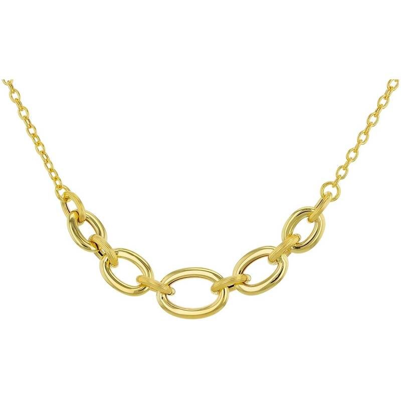 ビー ユー レディース アクセサリー ネックレス・チョーカー・ペンダントトップ レース Be You 9ct Gold Curb Link Centre Necklace Yellow Gold イエ