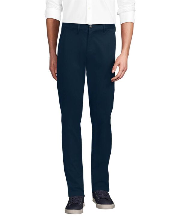 ランズエンド メンズ ボトムス カジュアルパンツ スリムフィット Lands End Mens Travel Kit Slim Fit Chino Pant Radiant navy ネイビー