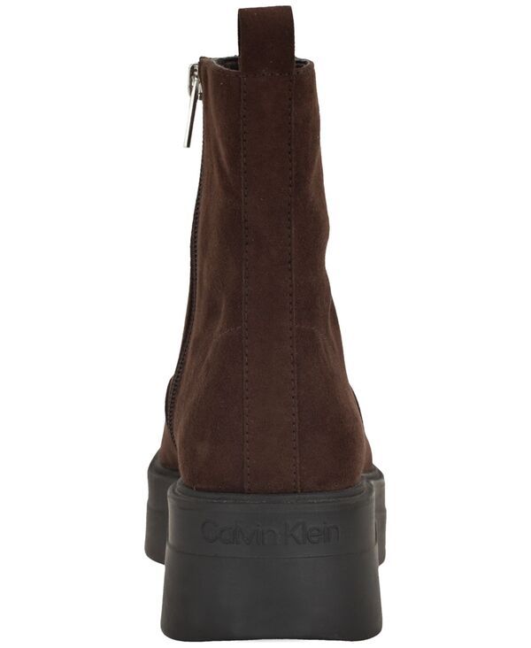 カルバンクライン レディース シューズ ブーツ・レインブーツ プラットフォーム ブーツ Calvin Klein Womens Rivin Front Zip Platform Booties Dar