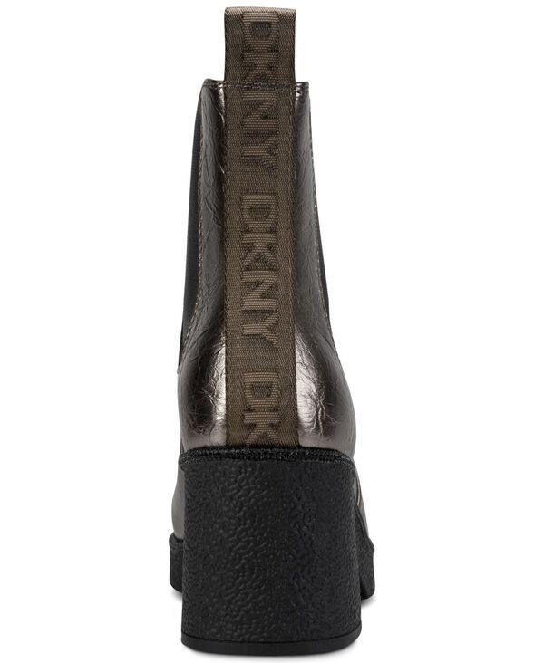 ダナ キャラン ニューヨーク レディース シューズ ブーツ・レインブーツ Tシャツ ブーツ ヒール DKNY Womens Teenie Block Heel Booties Ash アッシュ