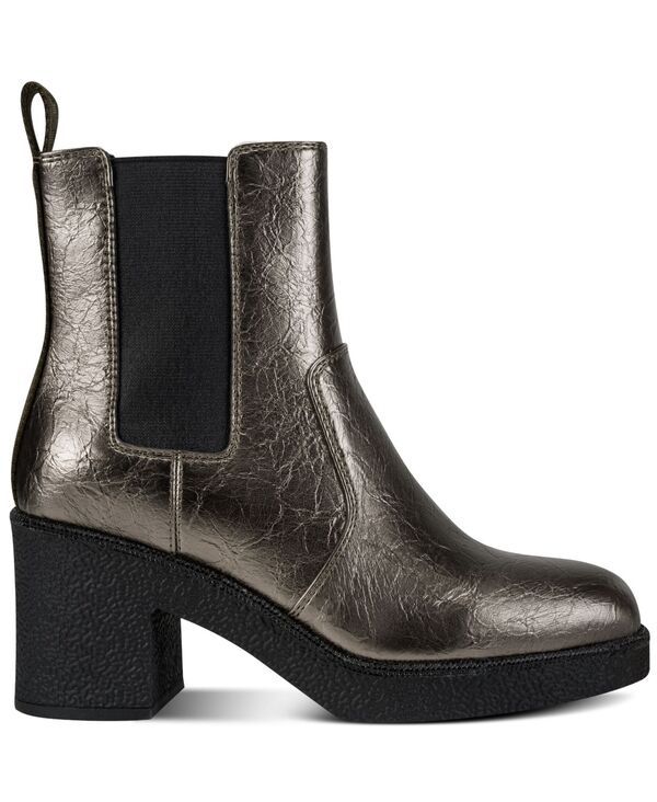 ダナ キャラン ニューヨーク レディース シューズ ブーツ・レインブーツ Tシャツ ブーツ ヒール DKNY Womens Teenie Block Heel Booties Ash アッシュ