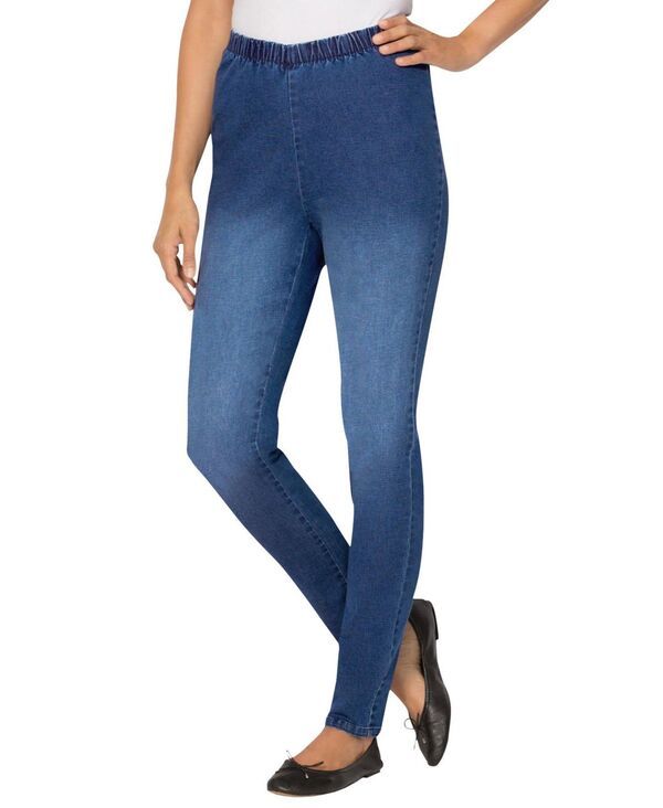 ウーマン ウィズイン レディース ボトムス カジュアルパンツ デニム ジーンズ Woman Within Womens Within PullOn ElasticWaist Stretch Finel