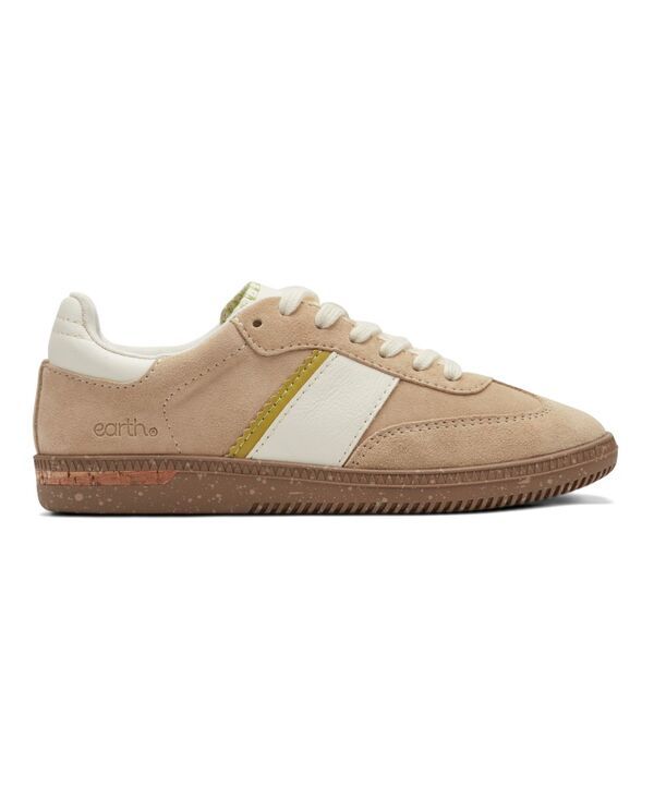 アース レディース シューズ スニーカー レース Earth Womens Penny Stripe LaceUp Sneakers Camel キャメル アース レディース シューズ スニーカー レース Earth Womens Penny Stripe LaceUp Sneakers Camel キャメル