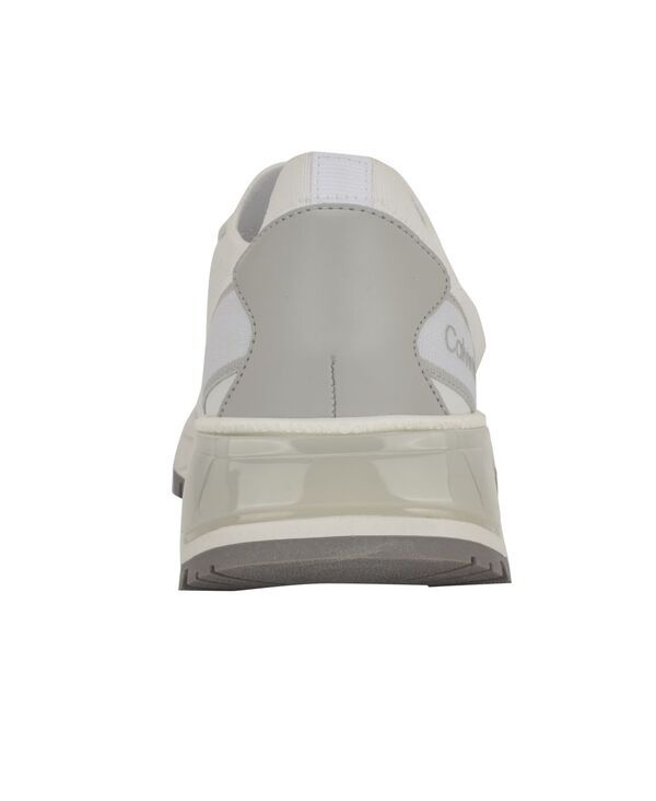 カルバンクライン レディース シューズ スニーカー ニット Calvin Klein Womens Geneo Lightweight Knit Sneakers WhiteSilver ホワイト