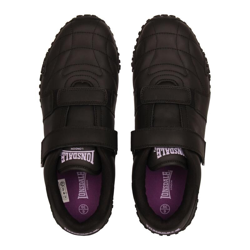 ロンズデール レディース シューズ スニーカー Lonsdale Fulham Ladies Trainers BlackLavender ブラック ロンズデール レディース シューズ スニーカー Lonsdale Fulham Ladies Trainers BlackLavender ブラック