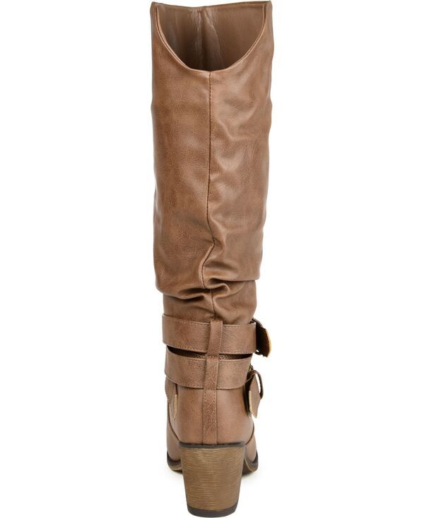 ジュルネ コレクション レディース シューズ ブーツ・レインブーツ ヒール Journee Collection Womens Late Regular Wide Calf Rouched Buckl