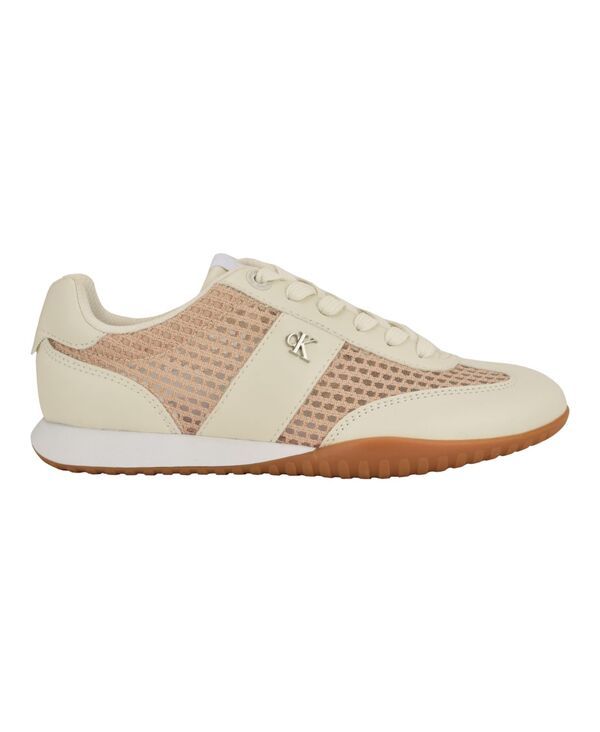 カルバンクライン レディース シューズ スニーカー レース Calvin Klein Womens Harllow LaceUp Sneakers White Mesh ホワイト カルバンクライン レディース シューズ スニーカー レース Calvin Klein Womens Harllow LaceUp Sneakers White Mesh ホワイト