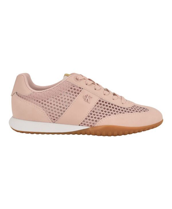 カルバンクライン レディース シューズ スニーカー レース Calvin Klein Womens Harllow LaceUp Sneakers Pink Mesh ピンク