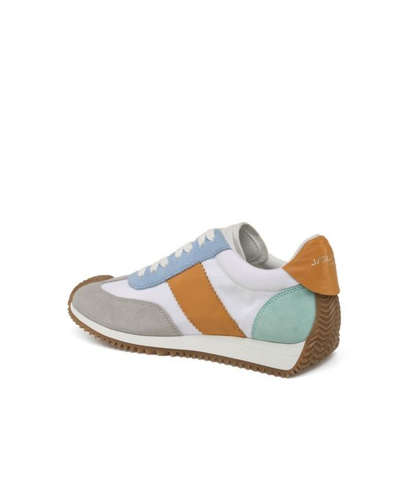 ジェースライズ レディース シューズ スニーカー JSlides Lilith Womens Shoe White taupe yellow leather ホワイト