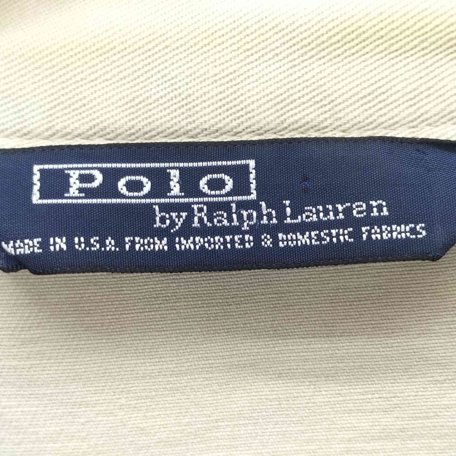 ポロバイラルフローレン Polo by RALPH LAUREN USA製 三角タグ ポニー刺繍 コットンスイングトップ メンズ import：XL
