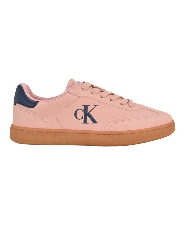 カルバンクライン レディース シューズ スニーカー レース ロゴ Calvin Klein Womens Narissa Logo LaceUp Sneakers Medium PinkDark Bl
