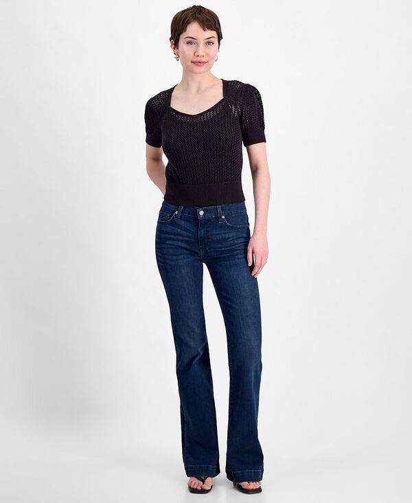セブンフォーオールマンカインド レディース ボトムス デニムパンツ ジーンズ 7 For All Mankind Womens Dojo Tailorless FlareLeg Jeans Blue