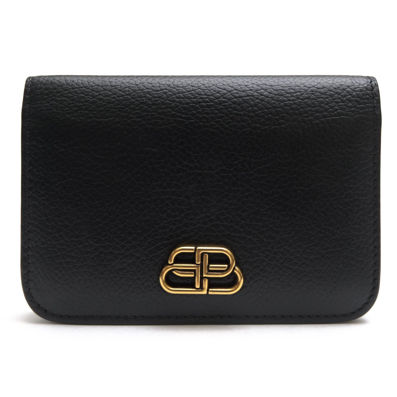 バレンシアガ／BALENCIAGA カードケース 名刺入れ メンズ 男性 男性用 レザー 革 本革 ブラック 黒 601475 BB FLAP CARD HOLDER BBロゴ