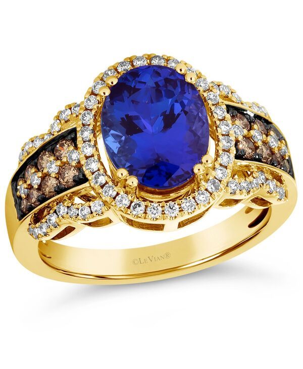 ル ヴァン レディース アクセサリー リング Le Vian Blueberry Tanzanite 212 ctw Diamond 58 ctw Halo Statement Ring in 14k