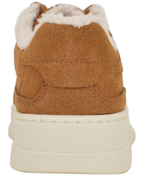 カルバンクライン レディース シューズ スニーカー スエード レース Calvin Klein Womens Pozay Cozy Suede LaceUp Sneakers Cognac Suede