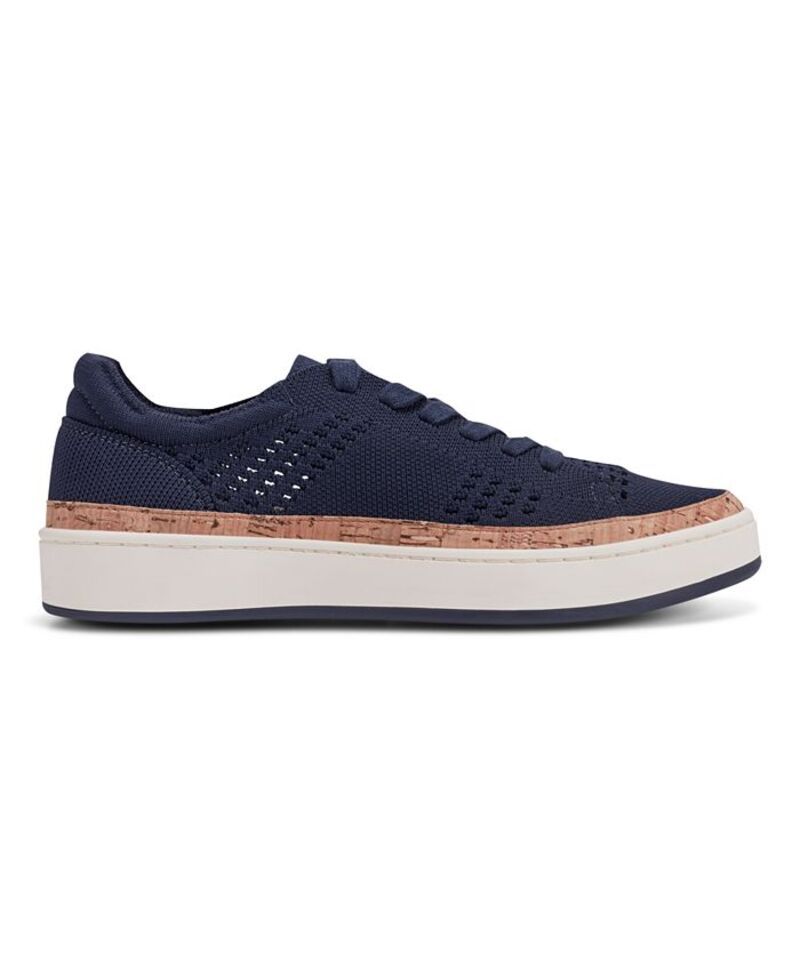 アース レディース シューズ スニーカー レース ニット Earth Womens Knight Knit LaceUp Sneakers Navy ネイビー
