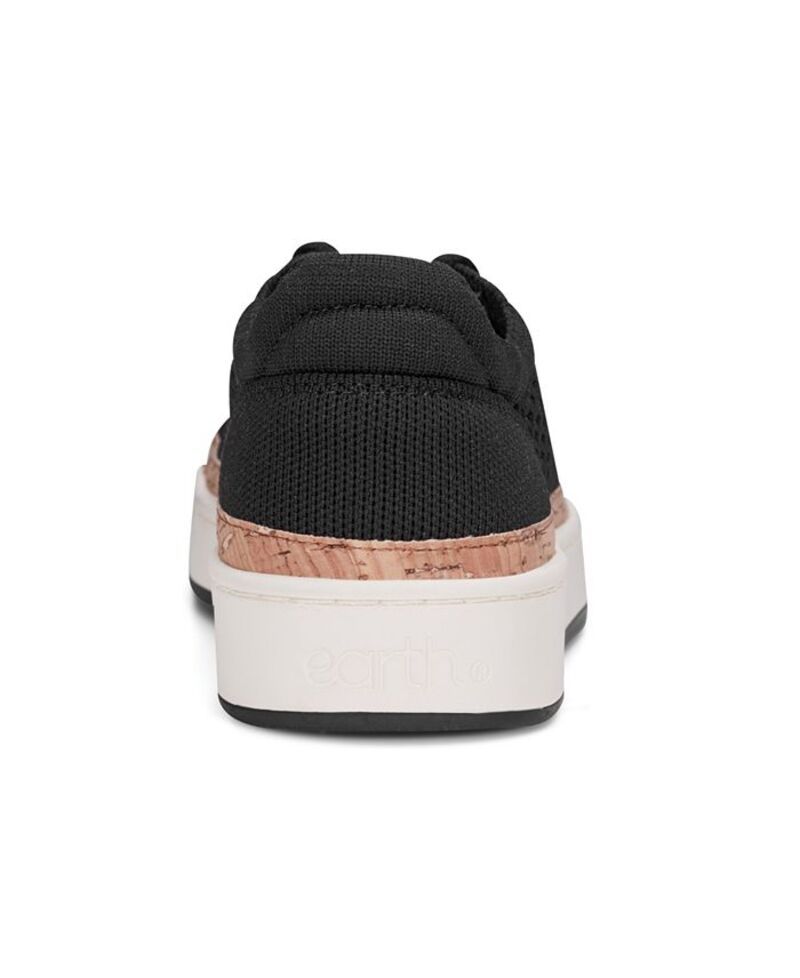 アース レディース シューズ スニーカー レース ニット Earth Womens Knight Knit LaceUp Sneakers Black ブラック