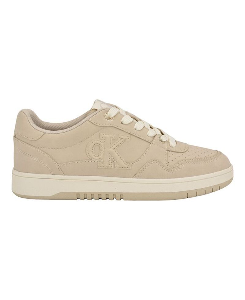 カルバンクライン レディース シューズ スニーカー レース ロゴ Calvin Klein Womens Henlea Logo LaceUp Casual Sneakers Light Natura