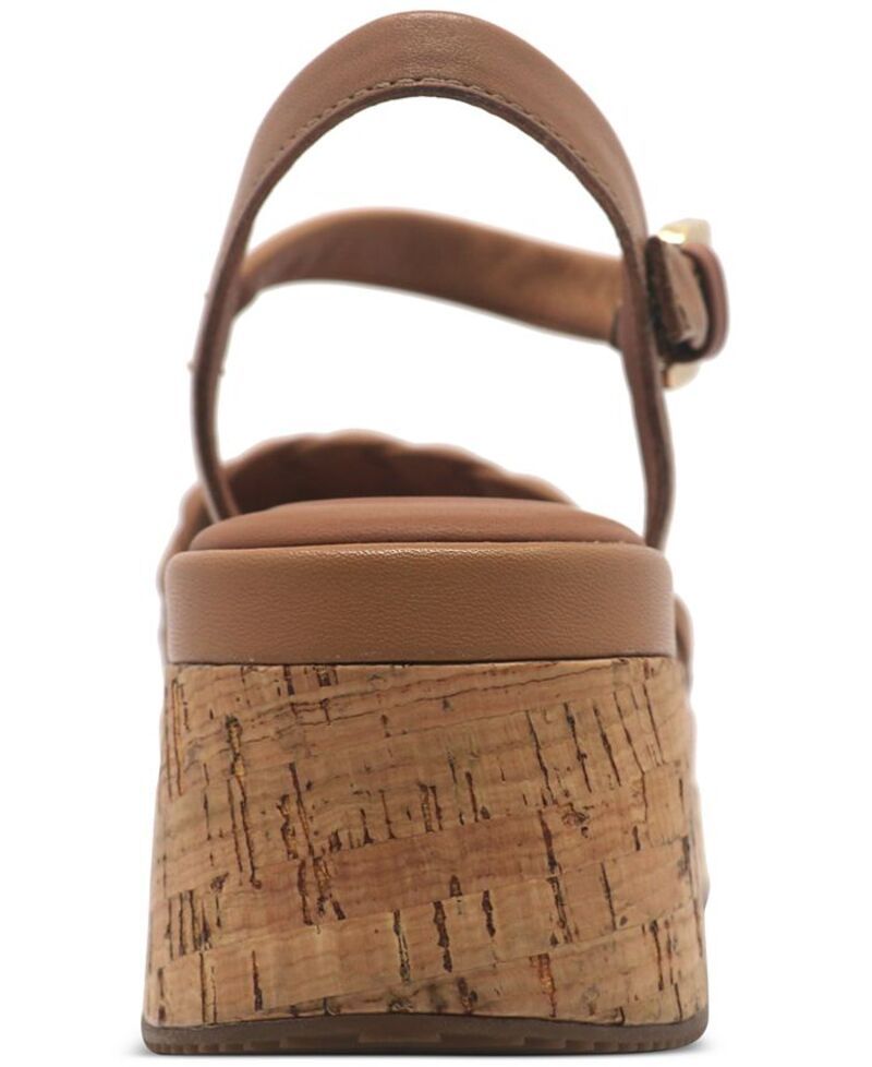 ジェントルソウルズ レディース シューズ サンダル Gentle Souls Womens Dorris Wedge Sandals Tan Leather タン