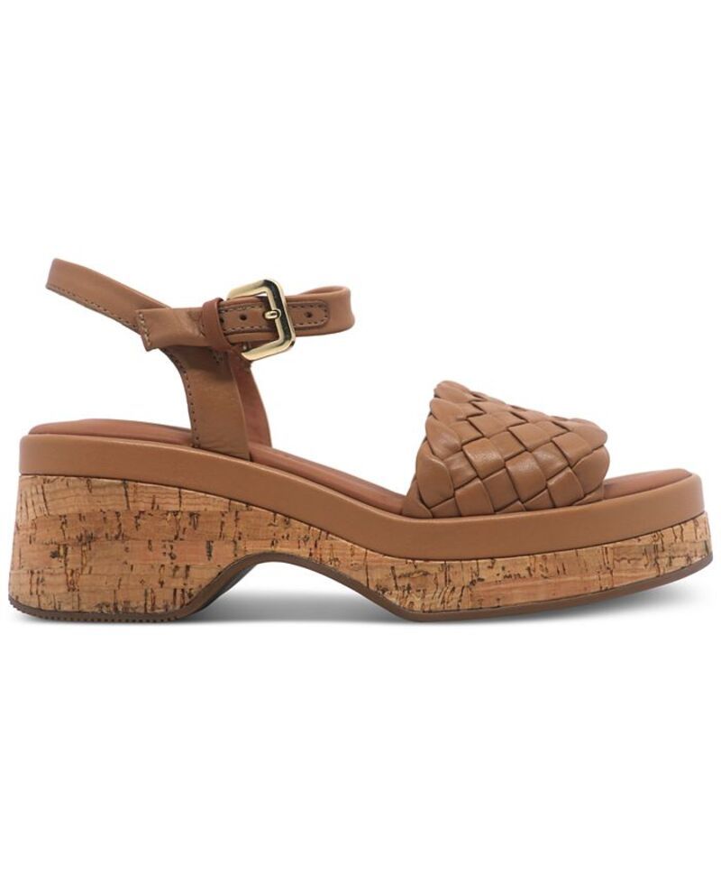 ジェントルソウルズ レディース シューズ サンダル Gentle Souls Womens Dorris Wedge Sandals Tan Leather タン