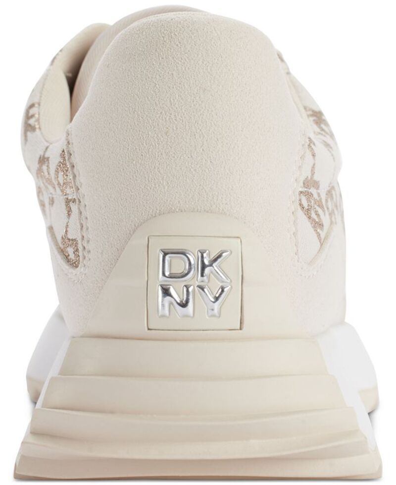 ダナ キャラン ニューヨーク レディース シューズ スニーカー DKNY Womens Naples Checkered Running Sneakers Bone チェック