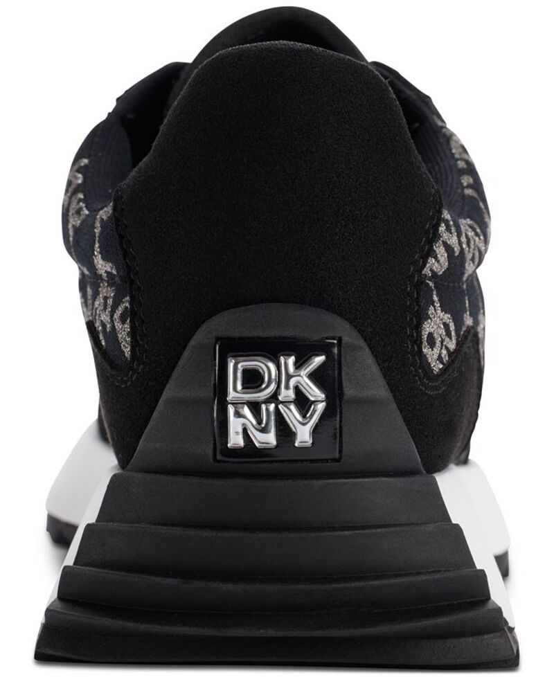 ダナ キャラン ニューヨーク レディース シューズ スニーカー DKNY Womens Naples Checkered Running Sneakers Black ブラック