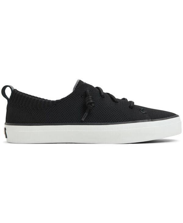 スペリー レディース シューズ スニーカー レース ニット Sperry Womens Crest Vibe Knit LaceUp Sneakers Black ブラック
