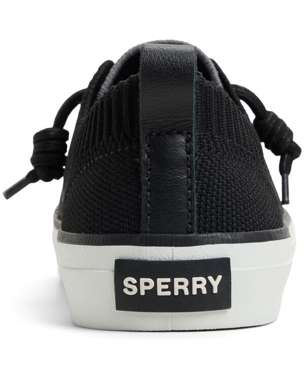 スペリー レディース シューズ スニーカー レース ニット Sperry Womens Crest Vibe Knit LaceUp Sneakers Black ブラック