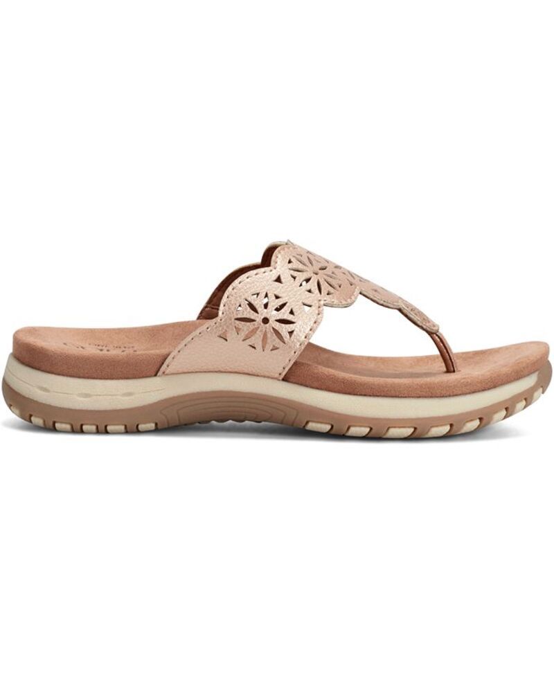 アース レディース シューズ サンダル Earth Womens Sadie TStrap Flat Sandals Rose Gold ゴールド アース レディース シューズ サンダル Earth Womens Sadie TStrap Flat Sandals Rose Gold ゴールド