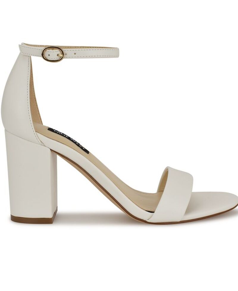 ナインウェスト レディース シューズ サンダル Nine West Womens Toniann Open Toe Dress Sandals White ホワイト
