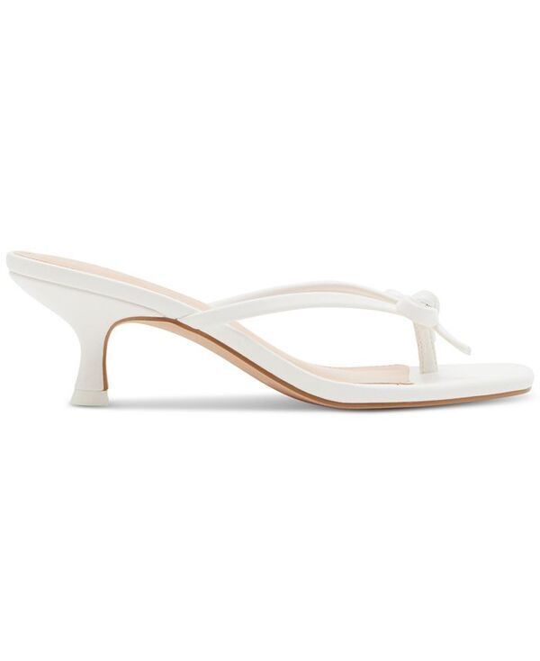 マッデンガール レディース シューズ サンダル ヒール Madden Girl Charlotte KittenHeel Bow Dress Sandals White ホワイト