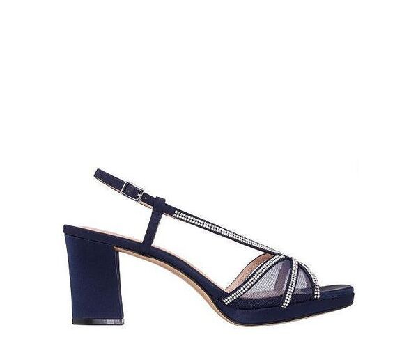 ニナ レディース シューズ サンダル Nina Womens Bonney Rhinestone Square Toe Dress Sandals Navy ネイビー ニナ レディース シューズ サンダル Nina Womens Bonney Rhinestone Square Toe Dress Sandals Navy ネイビー