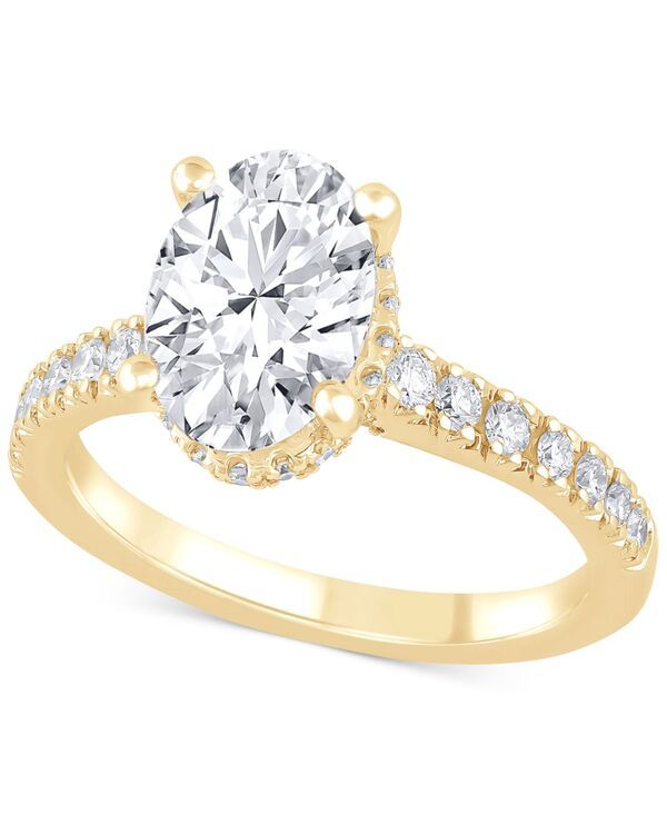 バッジェリーミシュカ レディース アクセサリー リング Badgley Mischka Certified Lab Grown Diamond Oval Engagement Ring 212 ctw