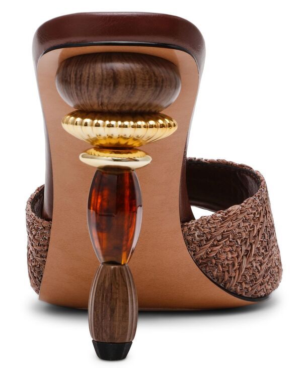 スティーブ マデン レディース シューズ サンダル ヒール Steve Madden Womensia Novelty SquareToe HighHeel Dressandals Brown Mul