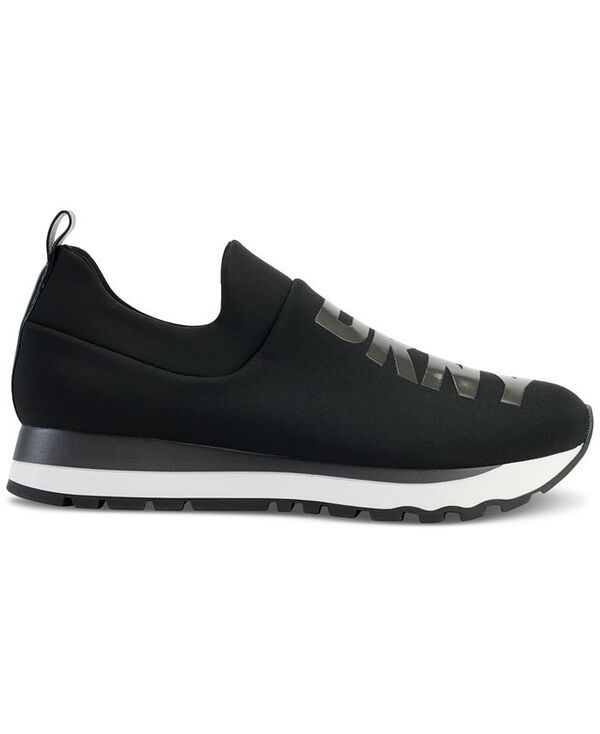 ダナ キャラン ニューヨーク レディース シューズ スニーカー ロゴ DKNY Womens Jadyn Logo SlipOn Sneakers Black Dark Gunmetal ブラック