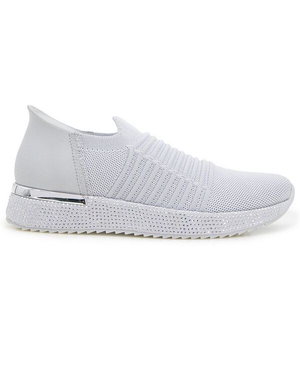 ケネスコール レディース シューズ スニーカー ニット Kenneth Cole Reaction Womens Cameron EZ On Knit Almond Toe Sneakers Grey