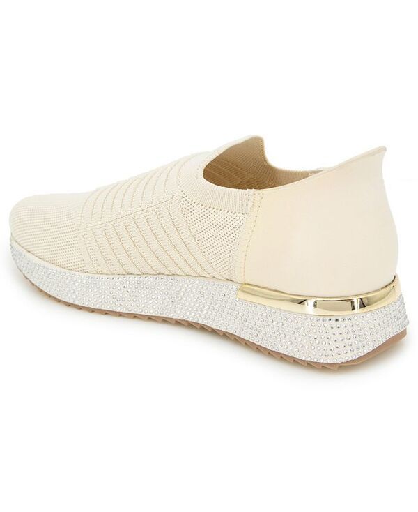 ケネスコール レディース シューズ スニーカー ニット Kenneth Cole Reaction Womens Cameron EZ On Knit Almond Toe Sneakers Ecru