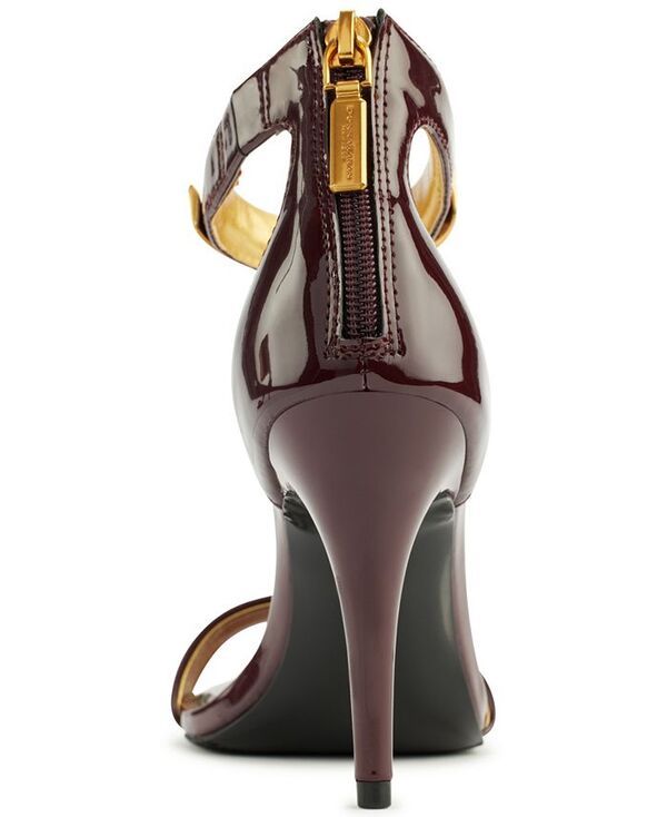 ダナ キャラン ニューヨーク レディース シューズ サンダル アンクル Donna Karan New York Womens Sabina Ankle Strap Sandals Wine ワイン