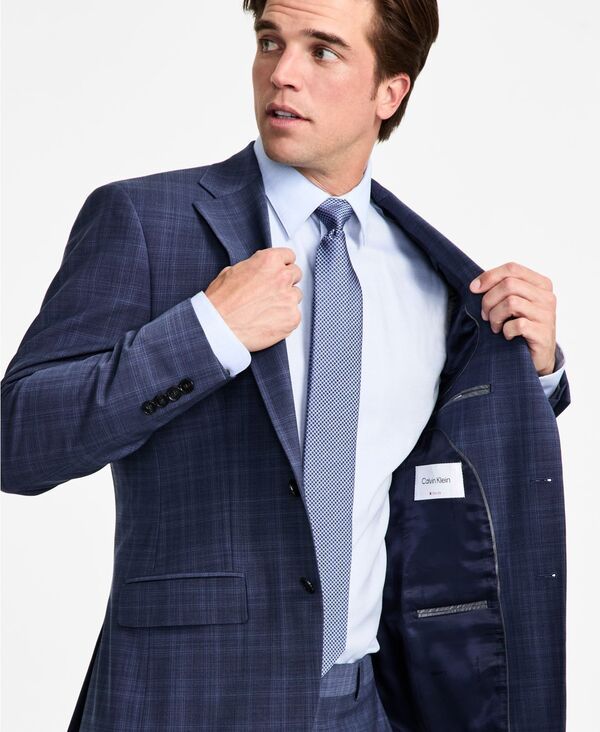 カルバンクライン メンズ アウター ジャケット・ブルゾン ウール Calvin Klein MenslimFit WoolBlend Suit Jacket Blue ブルー カルバンクライン メンズ アウター ジャケット・ブルゾン ウール Calvin Klein MenslimFit WoolBlend Suit Jacket Blue ブルー