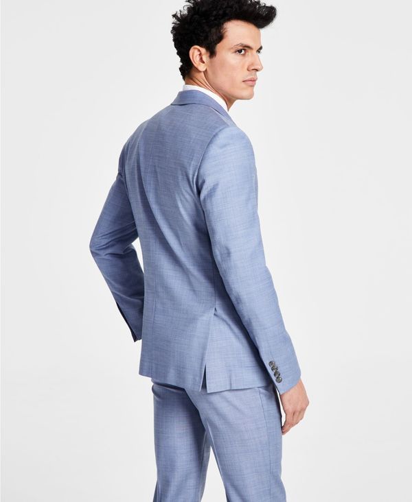 カルバンクライン メンズ アウター ジャケット・ブルゾン ウール ジャケット Calvin Klein Mens SlimFit WoolBlend Stretch Suit Jackets Ligh