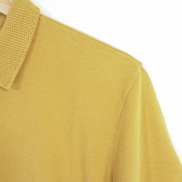 60%OFF 新品 ボブ BOB ポロシャツ XL HCS734 LLサイズ 山吹色 メンズ カットソー コットン100% 綿 ニット襟 半袖 イタリア製 春夏 074733006