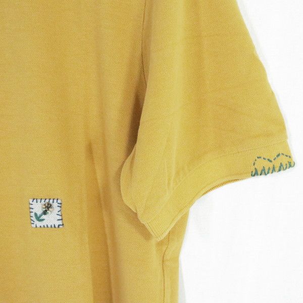 60%OFF 新品 ボブ BOB ポロシャツ XL HCS734 LLサイズ 山吹色 メンズ カットソー コットン100% 綿 ニット襟 半袖 イタリア製 春夏 074733006
