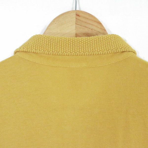 60%OFF 新品 ボブ BOB ポロシャツ XL HCS734 LLサイズ 山吹色 メンズ カットソー コットン100% 綿 ニット襟 半袖 イタリア製 春夏 074733006