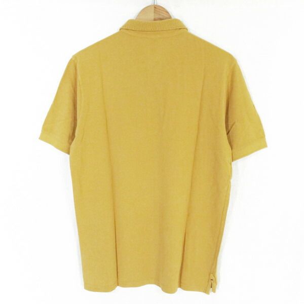 60%OFF 新品 ボブ BOB ポロシャツ XL HCS734 LLサイズ 山吹色 メンズ カットソー コットン100% 綿 ニット襟 半袖 イタリア製 春夏 074733006