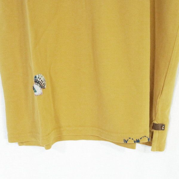 60%OFF 新品 ボブ BOB ポロシャツ XL HCS734 LLサイズ 山吹色 メンズ カットソー コットン100% 綿 ニット襟 半袖 イタリア製 春夏 074733006