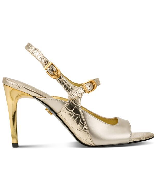 ダナ キャラン ニューヨーク レディース シューズ サンダル Donna Karanew York Womensummer Slingback Dressandals White GoldChampa